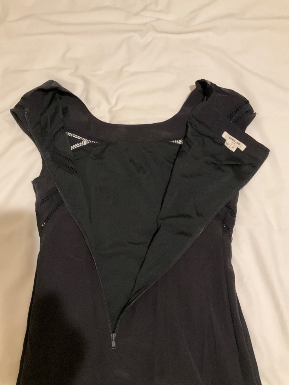 HELMUT LANG size 2 SILK mini dress black - Picture 16 of 16